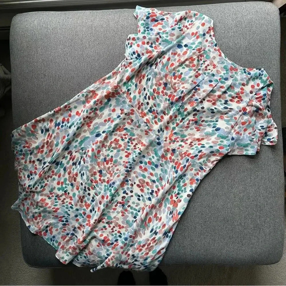 Anthropologie Maeve Flutter Sleeve Watercolor Dress Medium - Picture 4 of 7